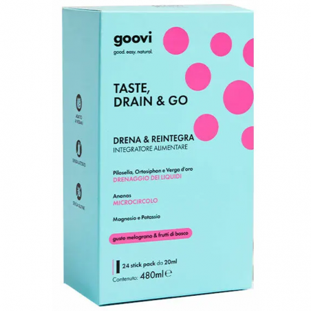 Goovi Drenante Melograno & Frutti di Bosco Integratore 24 Stick Goovi - 1 Goovi Drenante Melograno & Frutti di Bosco Integratore 24 Stick Goovi - 1