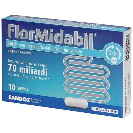 Flormidabil Daily Probiotico Flora Intestinale 10 Capsule Flormidabil - 2 Flormidabil Daily Probiotico Flora Intestinale 10 Capsule Flormidabil - 2