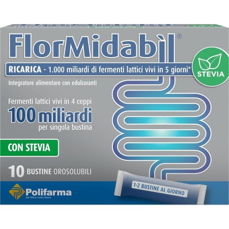 Flormidabil Ricarica Probiotico Orosolubile Senza Zucchero 10 Bustine Flormidabil - 9 Flormidabil Ricarica Probiotico Orosolubile Senza Zucchero 10 Bustine Flormidabil - 9