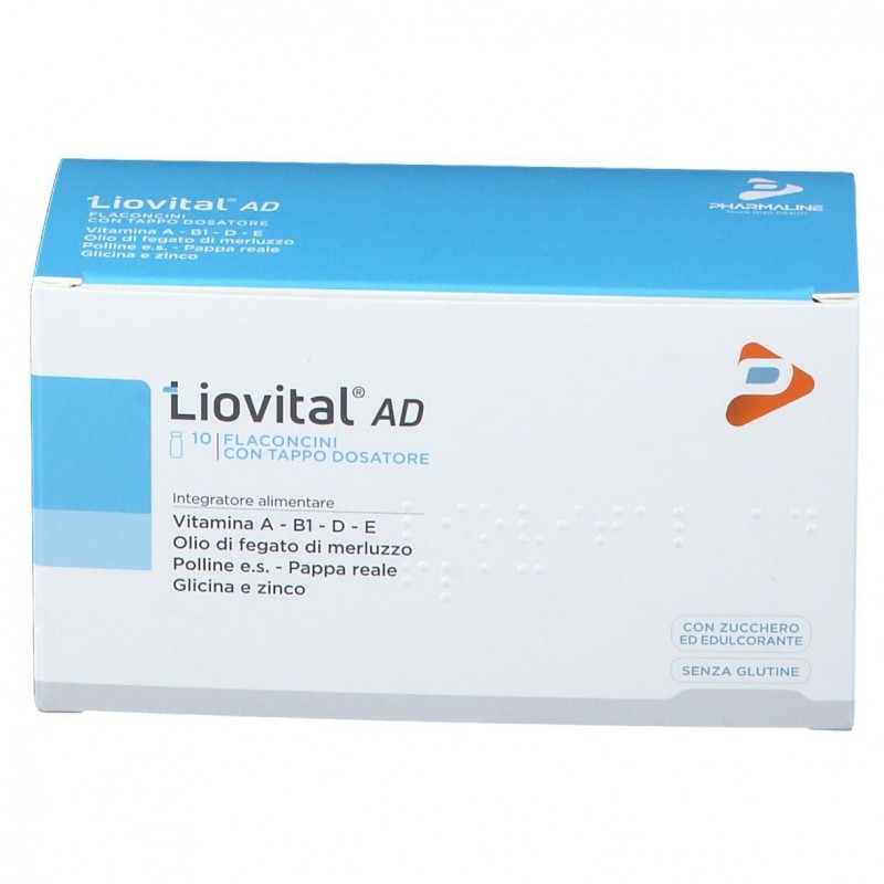 Liovital AD Integratore Di Vitamine A e D 10 Flaconcini - Integratori per concentrazione e memoria - 979401369 - Liovital - €...