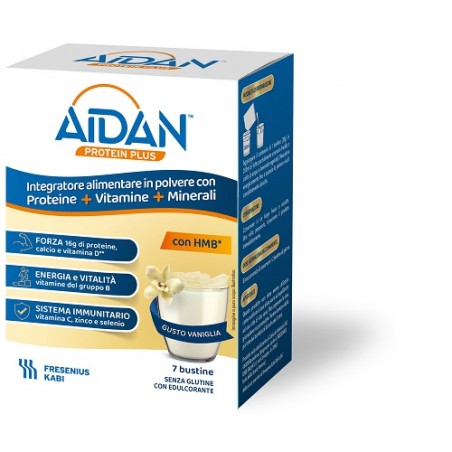 Fresenius Kabi Italia Aidan Protein Plus Vaniglia 7 Bustine Fresenius Kabi Italia - 1 Fresenius Kabi Italia Aidan Protein Plus Vaniglia 7 Bustine Fresenius Kabi Italia - 1