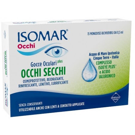 Euritalia Pharma Isomar Occhi Secchi Plus Gocce Oculari Acido Ialuronico 0,20% 15 Flaconcini Euritalia Pharma - 1 Euritalia Pharma Isomar Occhi Secchi Plus Gocce Oculari Acido Ialuronico 0,20% 15 Flaconcini Euritalia Pharma - 1