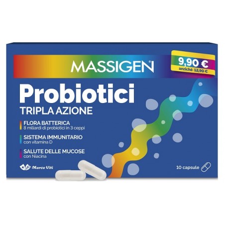 Marco Viti Farmaceutici Massigen Probiotici 10 Capsule 2024 Offerta Speciale Massigen - 1 Marco Viti Farmaceutici Massigen Probiotici 10 Capsule 2024 Offerta Speciale Massigen - 1