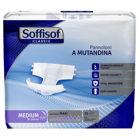 S. I. L. C. Pannolino Mutandina Soffisof Classic Maxi M 15 Pezzi Silc - 1 S. I. L. C. Pannolino Mutandina Soffisof Classic Maxi M 15 Pezzi Silc - 1