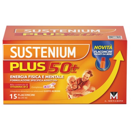 A. Menarini Ind. Farm. Riun. Sustenium Plus 50+ 15 Flaconcini Menarini - 1 A. Menarini Ind. Farm. Riun. Sustenium Plus 50+ 15 Flaconcini Menarini - 1