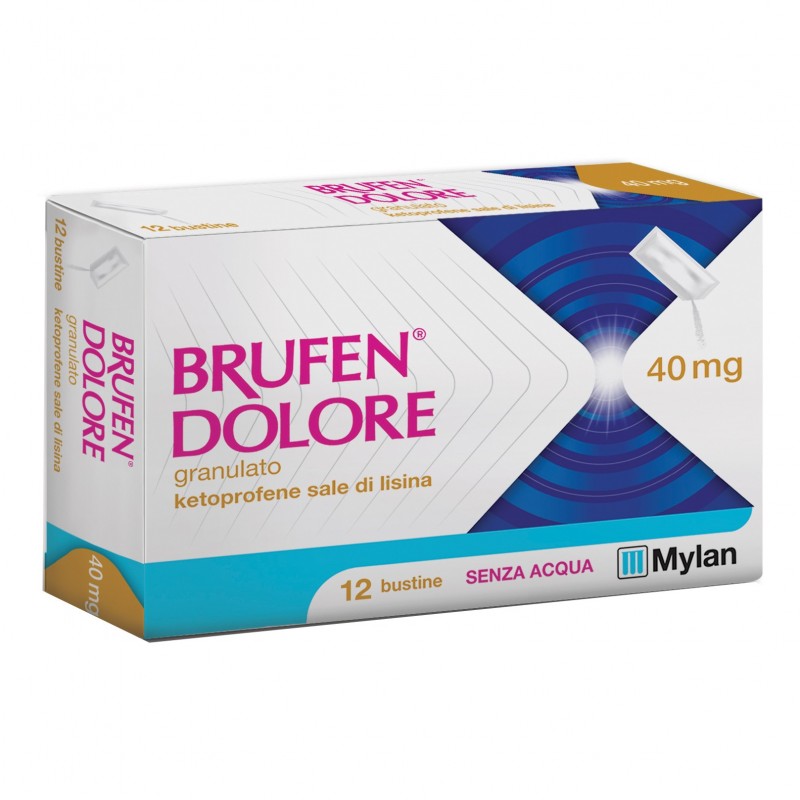 Brufen Dolore Soluzione Orale 40 Mg 12 Bustine - Farmaci per dolori muscolari e articolari - 044356018 - Brufen - € 5,19