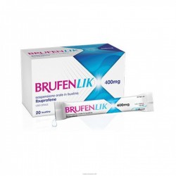 Brufenlik 400 Ibuprofene Febbre e Influenza 20 Bustine - Farmaci per dolori muscolari e articolari - 048424042 - Brufen - € 1...