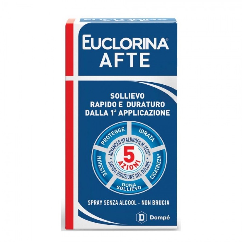 EUCLORINA AFTE SPRAY 15 ML - Igiene orale - 980459743 - Euclorina - € 6,42
