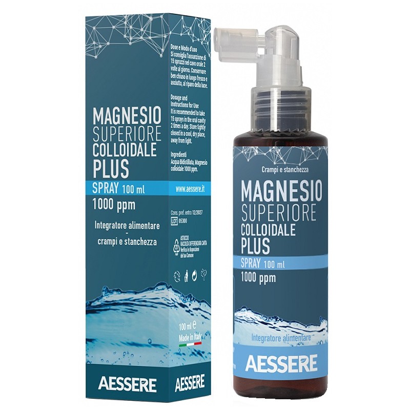 Aessere Magnesio Superiore Colloidale Plus Spray 1000 Ppm 100 Ml Aessere - 1