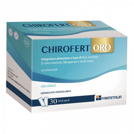 Chirofert Oro Integratore di Myo-inositolo e Manganese 30 Stick Pack Chirofert - 1 Chirofert Oro Integratore di Myo-inositolo e Manganese 30 Stick Pack Chirofert - 1