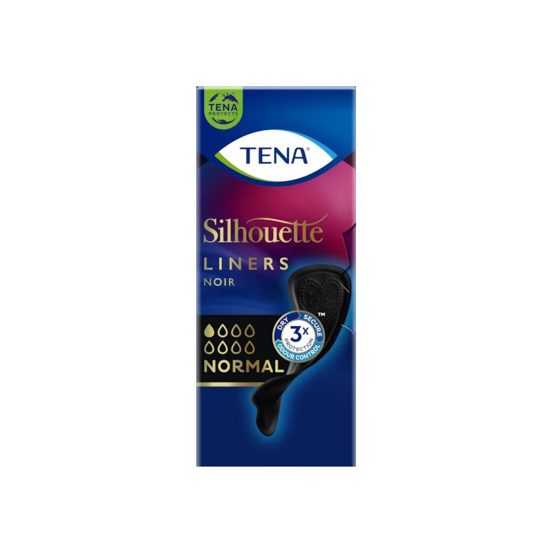 Proteggi Slip Nero Incontinenza Leggera Tena Silhouette Noir Normal 26 Pezzi Tena - 1