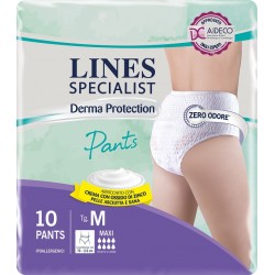 PANNOLONE PER INCONTINENZA LINES SPECIALIST DERMA PANTS MAXIM 10 PEZZI Fater - 1