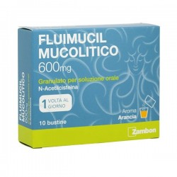 Fluimucil Mucolitico 600mg Granulato 10 Bustine - Raffreddore e influenza - 034936169 - Fluimucil