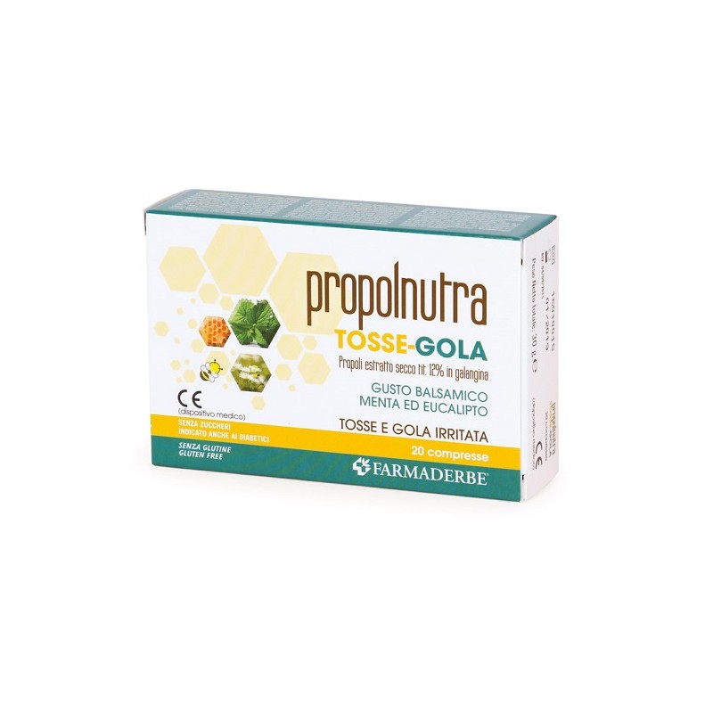 Propolnutra Tosse Gola 20 Compresse Masticabili Farmaderbe - 1