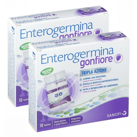Enterogermina Gonfiore Integratore Alimentare 10+10 Bustine Promo Enterogermina - 1 Enterogermina Gonfiore Integratore Alimentare 10+10 Bustine Promo Enterogermina - 1