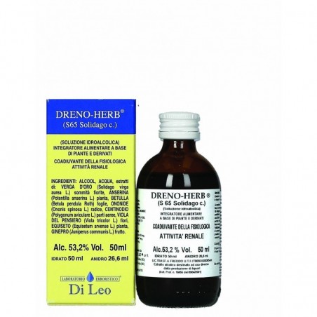 DRENO-HERB COMPOSTO S65 SOLIDAGO 50 ML Laboratorio Erboristico Di Leo - 1 DRENO-HERB COMPOSTO S65 SOLIDAGO 50 ML Laboratorio Erboristico Di Leo - 1
