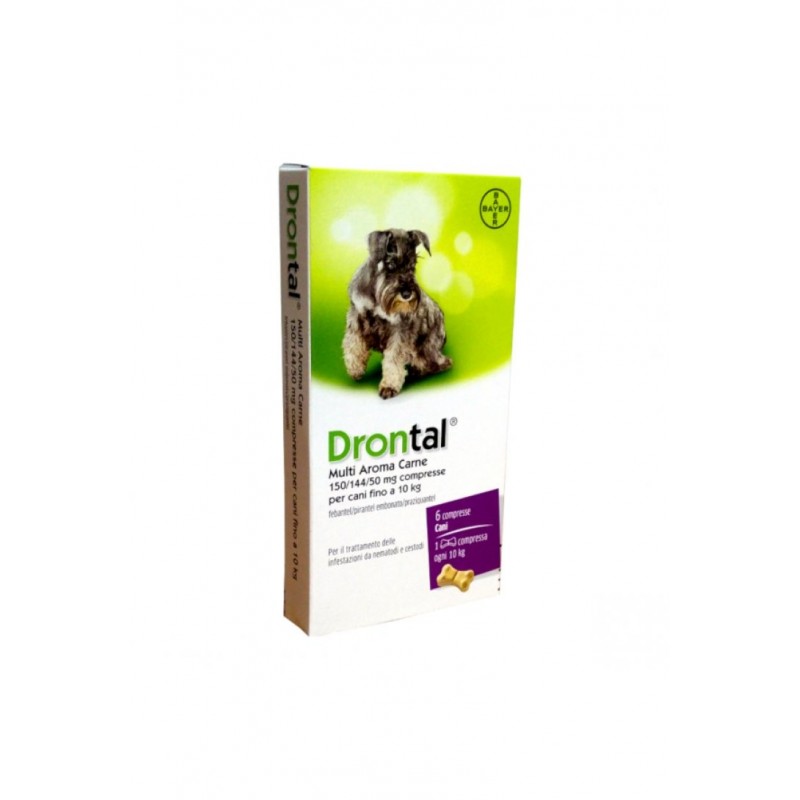 Drontal Multi Aroma Carne Antielmintico Per Cani 6 Compresse Drontal - 1