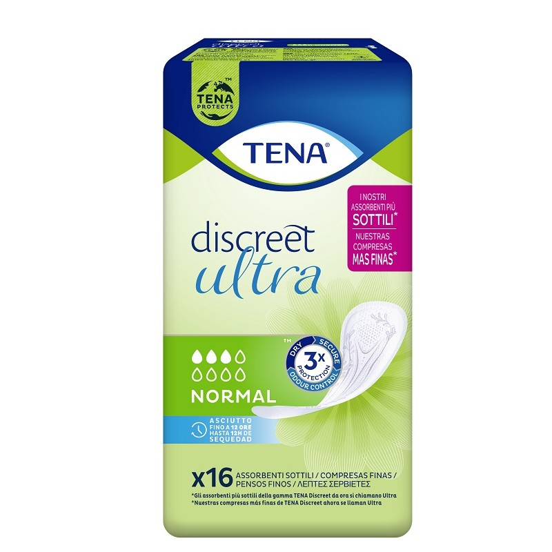 Essity Italy Pannolone Sagomato Tena Discreet Ultra Normal 16 Pezzi Essity Italy - 1