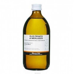 OLIO DI FEGATO DI MERLUZZO FARMACOPEA UFFICIALE 500 ML  - 1
