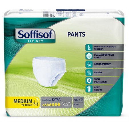 Pannolone Soffisof Air Dry Pants Extra M 14 Pezzi Silc - 1 Pannolone Soffisof Air Dry Pants Extra M 14 Pezzi Silc - 1
