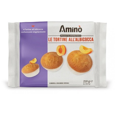 Amino' Le Tortine Albicocca 4 Pezzi Da 52,5 G Nove Alpi - 1 Amino' Le Tortine Albicocca 4 Pezzi Da 52,5 G Nove Alpi - 1