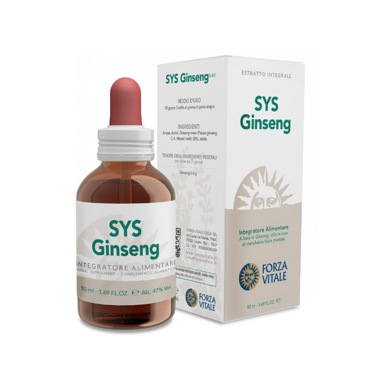 Forza Vitale Italia Sys Ginseng Rosso Gocce 50 Ml Forza Vitale Italia - 1