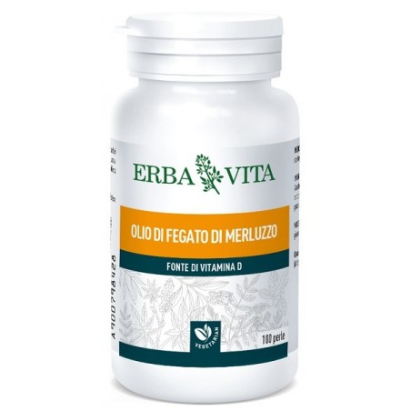 Erba Vita Group Olio Fegato Merluzzo 100 Perle 453 Mg - Integratori per dolori e infiammazioni - 906114297 - Erba Vita - € 12,38