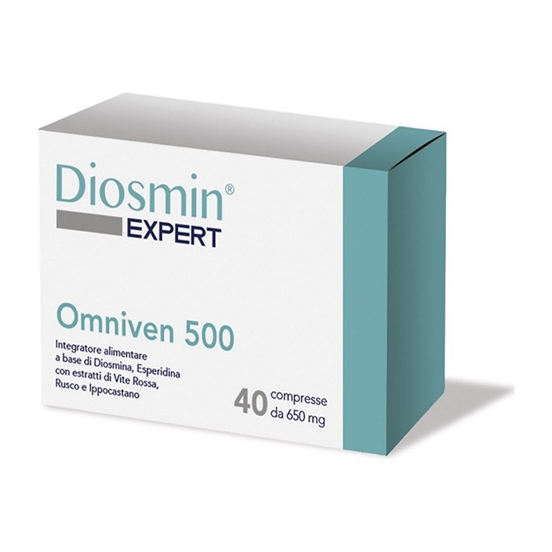 Dulac Farmaceutici 1982 Diosmin Expert Omniven 500 40 Compresse - Circolazione e pressione sanguigna - 971103104 - Dulac Farm...