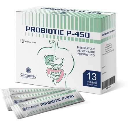 Probiotic P-450 12 Stick Monodose 10 Ml Citozeatec - 1 Probiotic P-450 12 Stick Monodose 10 Ml Citozeatec - 1