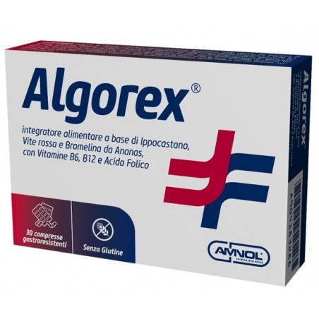 Amnol Chimica Biologica Algorex 30 Compresse - Circolazione e pressione sanguigna - 904183288 - Amnol Chimica Biologica - € 1...