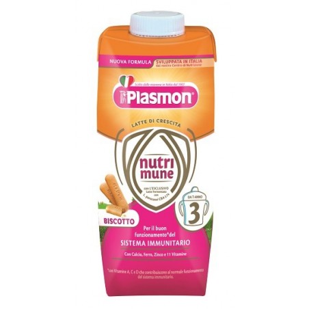 Plasmon Nutri-mune 3 Biscotto Liquido 18 X 500 Ml - Latte in polvere e liquido per neonati - 970539641 - Plasmon - € 26,64
