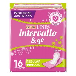 Lines Intervallo Fresh&go Salvaslip Ripiegati 16 Pezzi - Assorbenti - 982948921 - Lines - € 1,28