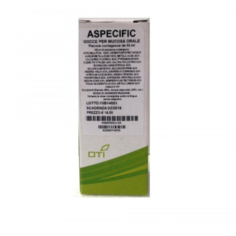ASPECIFIC COMPOSTO GOCCE 50 ML SOLUZIONE IDROALCOLICA Oti - 1