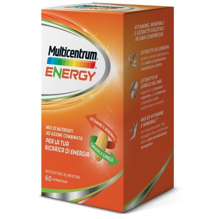 Multicentrum Energy Integratore Energetico 60 Compresse - Vitamine e sali minerali - 975030848 - Multicentrum - € 29,50