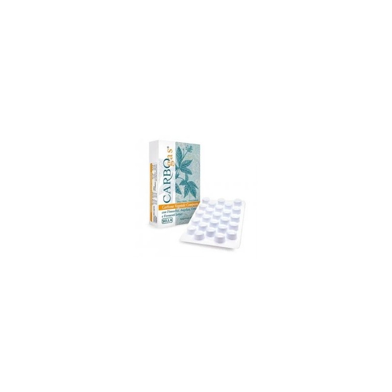 Carbogas Carbone Vegetale 50 compresse Sella - 1