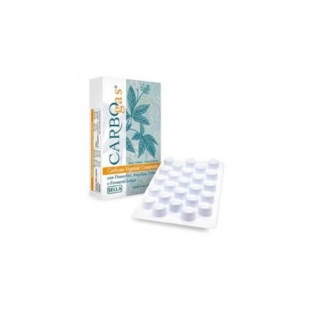 Carbogas Carbone Vegetale 50 compresse Sella - 1 Carbogas Carbone Vegetale 50 compresse Sella - 1