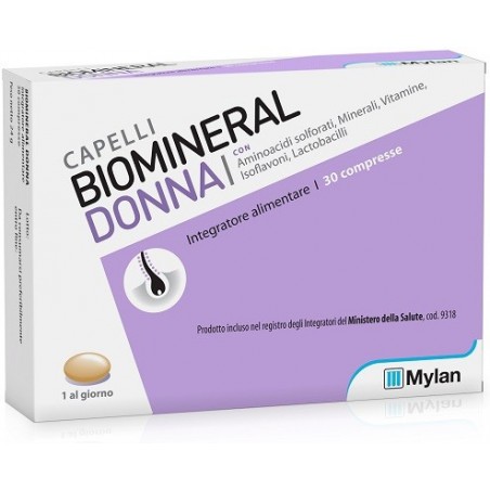 Biomineral Donna Integratore Per i Capelli 30 Compresse Biomineral - 1 Biomineral Donna Integratore Per i Capelli 30 Compresse Biomineral - 1