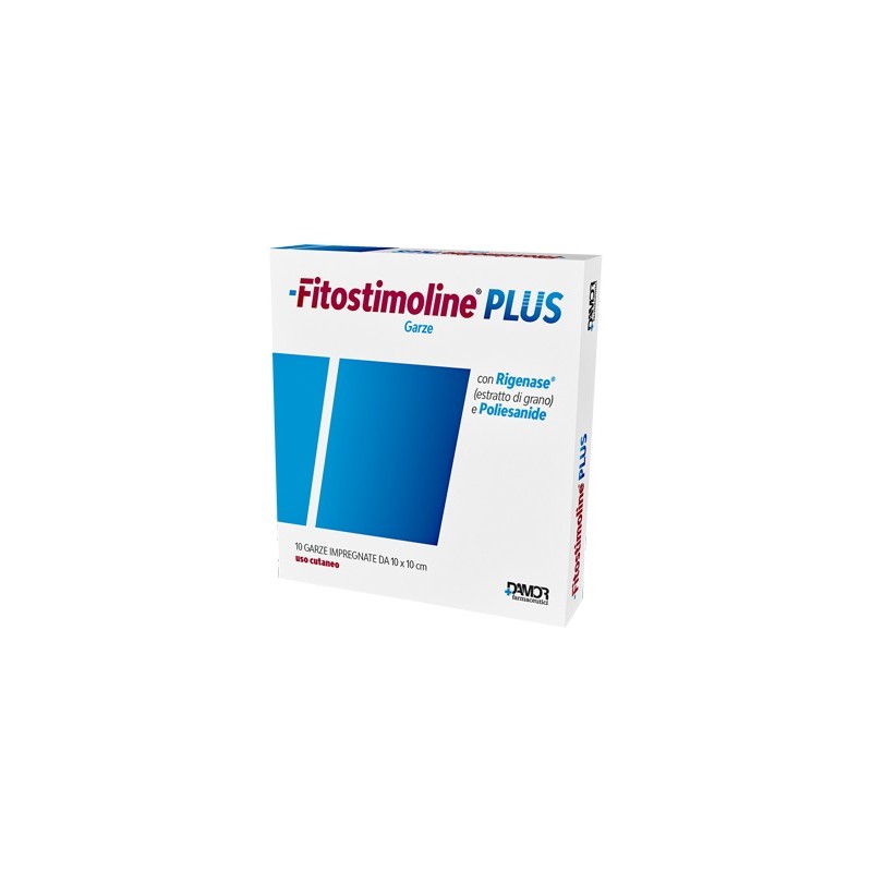 Fitostimoline Plus Garze Medicate 10 X 10 Cm - 10 Pezzi - Medicazioni - 980254508 - Fitostimoline - € 16,89