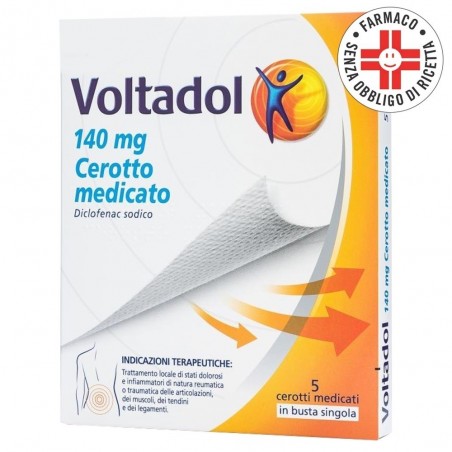 Voltadol Cerotto Medicato 140 Mg Diclofenac Sodico 5 Cerotti - Farmaci per dolori muscolari e articolari - 035520016 - Voltad...