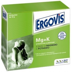 EG Ergovis Mg+K Magnesio e Potassio 20 Bustine - Vitamine e sali minerali - 930115504 - Ergovis - € 7,12