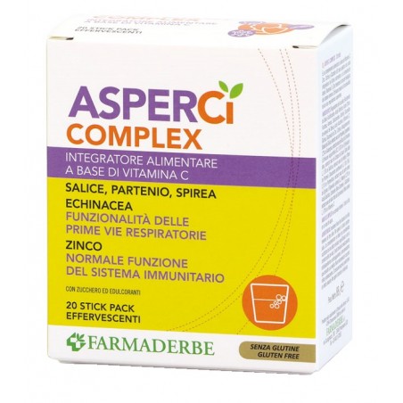 Asper Ci Complex 20 Stick Pack Effervescenti 4,4 G Farmaderbe - 1 Asper Ci Complex 20 Stick Pack Effervescenti 4,4 G Farmaderbe - 1