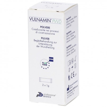 Vulnamin PWD Cicatrizzante Polvere per Ulcere 2 Stick Pack Vulnamin - 3 Vulnamin PWD Cicatrizzante Polvere per Ulcere 2 Stick Pack Vulnamin - 3