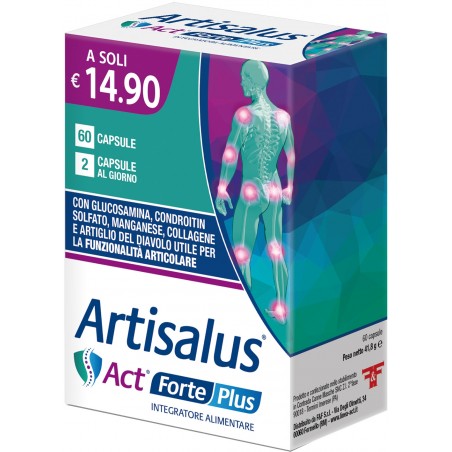 Artisalus Act Forte Plus per articolazioni e ossa 60 capsule Linea Act - 1 Artisalus Act Forte Plus per articolazioni e ossa 60 capsule Linea Act - 1