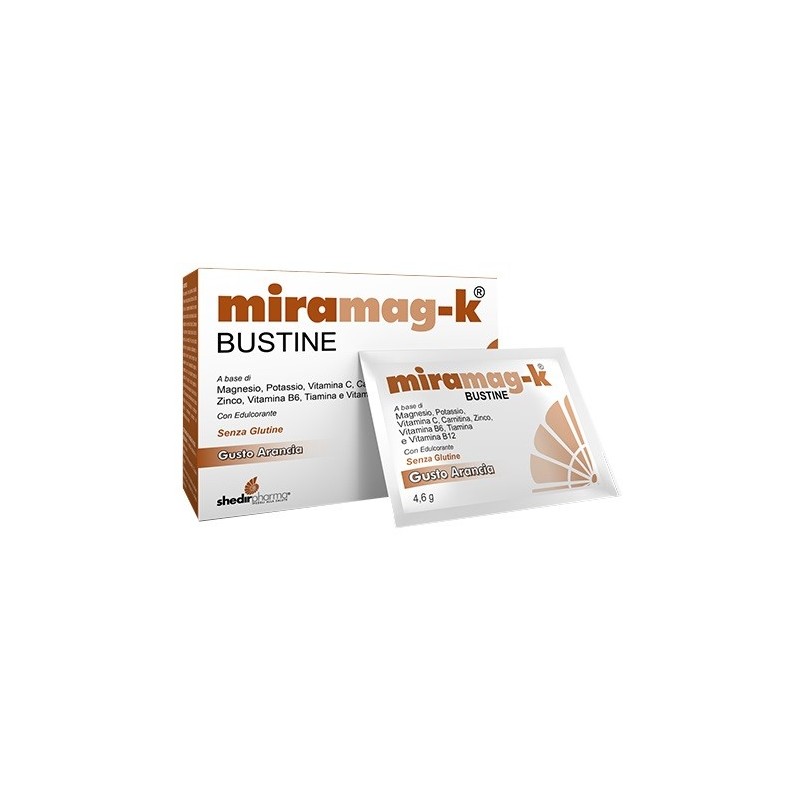 Miramag-K Integratore Per Metabolismo Energetico 20 Bustine - Vitamine e sali minerali - 903969259 - Miramag-K - € 12,35
