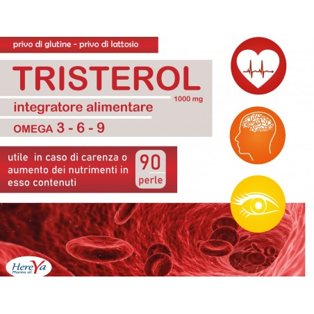 Tristerol Omega 3 6 9 Colesterolo Cuore Cervello 90 perle Hereya Pharma - 1 Tristerol Omega 3 6 9 Colesterolo Cuore Cervello 90 perle Hereya Pharma - 1