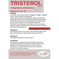 Tristerol Omega 3 6 9 Colesterolo Cuore Cervello 90 perle Hereya Pharma - 2