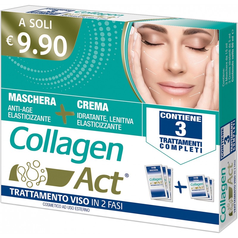 Collagen Act Trattamento Viso Anti Age Elasticizzante 6 bustine Linea Act - 1