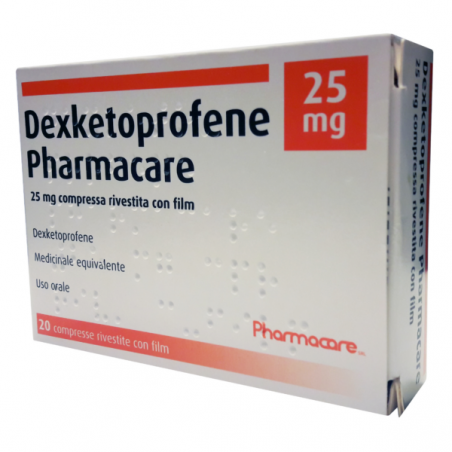 Dexketoprofene Pharmacare 25 Mg Compresse Rivestite Con Film Pharmacare - 1 Dexketoprofene Pharmacare 25 Mg Compresse Rivestite Con Film Pharmacare - 1