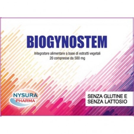 Biogynostem Integratore Antiossidante Adattogeno Energetico Cellulare 20 compresse Nisura Farmaceutici - 1 Biogynostem Integratore Antiossidante Adattogeno Energetico Cellulare 20 compresse Nisura Farmaceutici - 1