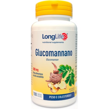 Longlife Glucomannano Perdita Peso e Regolarità Intestinale 100 capsule Longlife - 1 Longlife Glucomannano Perdita Peso e Regolarità Intestinale 100 capsule Longlife - 1